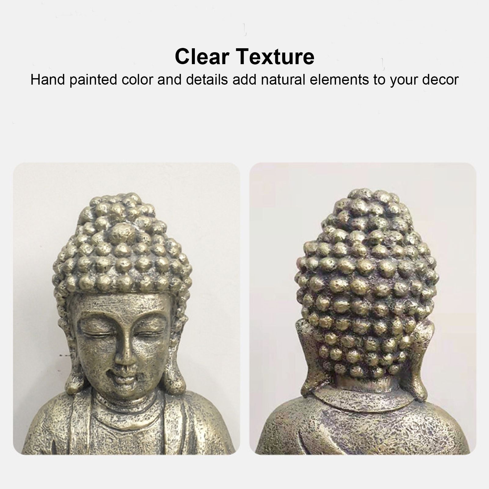 Home Buddha Garden Light Solar Powered Zen Buddha Garden Statue for Yard Garden Patio Deck V1294-YM0523-3117210197611