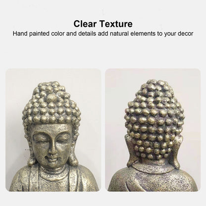 Home Buddha Garden Light Solar Powered Zen Buddha Garden Statue for Yard Garden Patio Deck V1294-YM0523-3117210197611