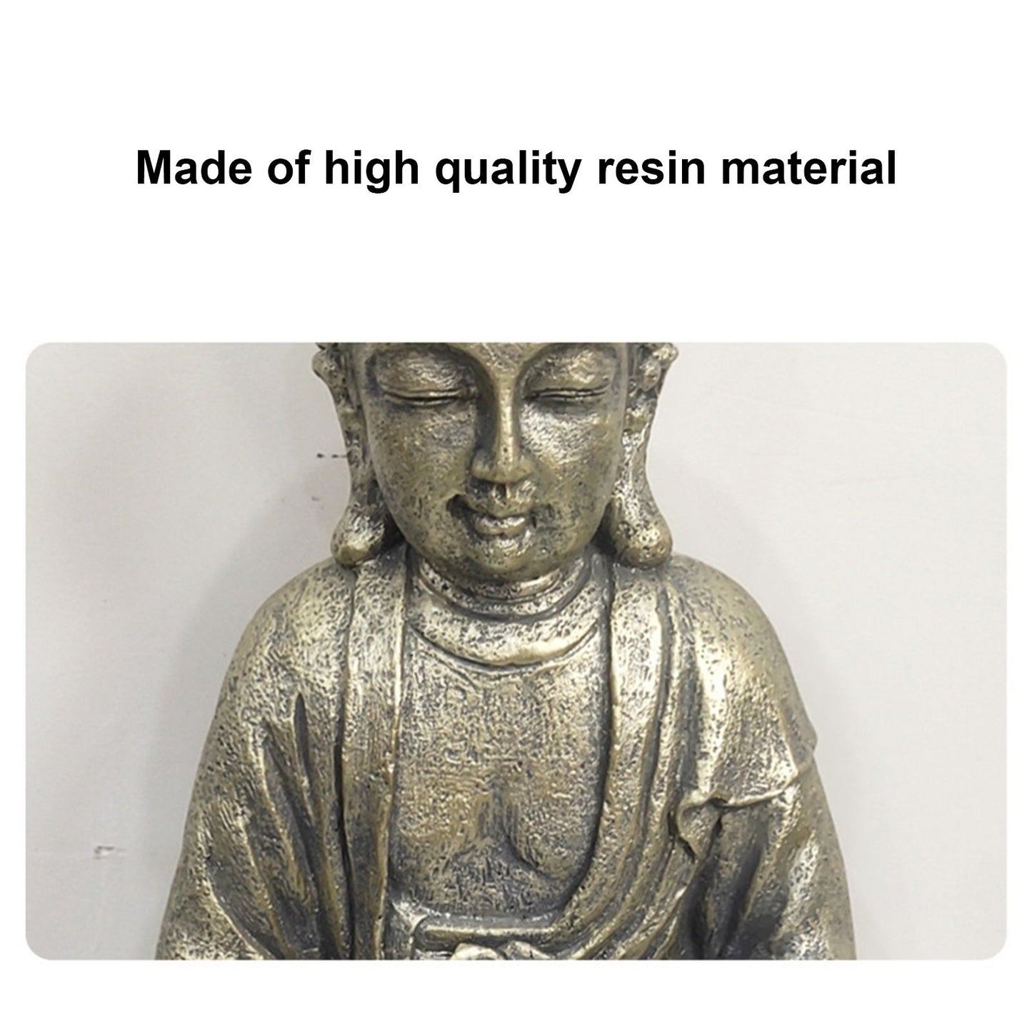 Home Buddha Garden Light Solar Powered Zen Buddha Garden Statue for Yard Garden Patio Deck V1294-YM0523-3117210197611