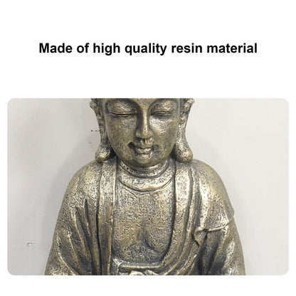 Home Buddha Garden Light Solar Powered Zen Buddha Garden Statue for Yard Garden Patio Deck V1294-YM0523-3117210197611