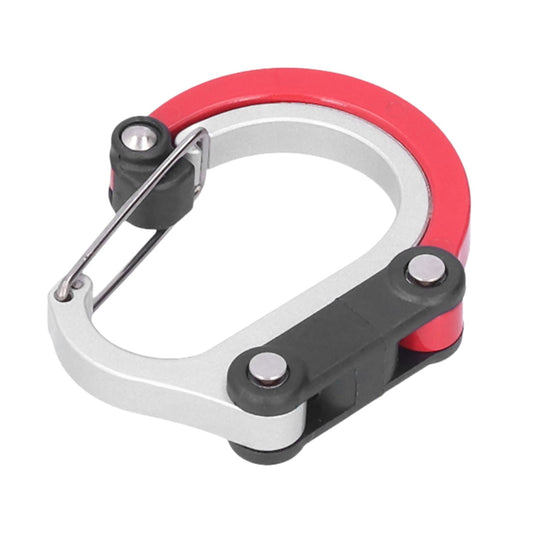 D Type Carabiner Multifunction Portable Aluminum Alloy Hook Clasp Clip for Outdoor Camping Picnic HikingRed V1294-YM0523-3117210198411