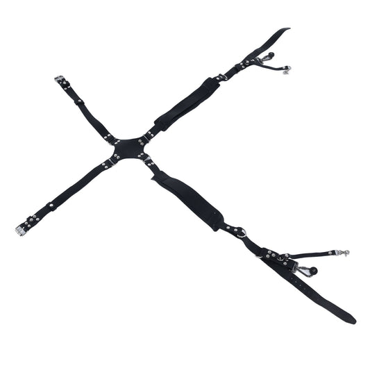 Camera Strap Dual Shoulder PU Leather Harness with D Rings Outdoor Photography Accessories V1294-YM0523-3117210198511