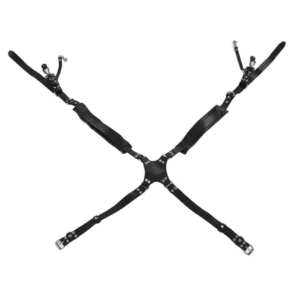 Camera Strap Dual Shoulder PU Leather Harness with D Rings Outdoor Photography Accessories V1294-YM0523-3117210198511