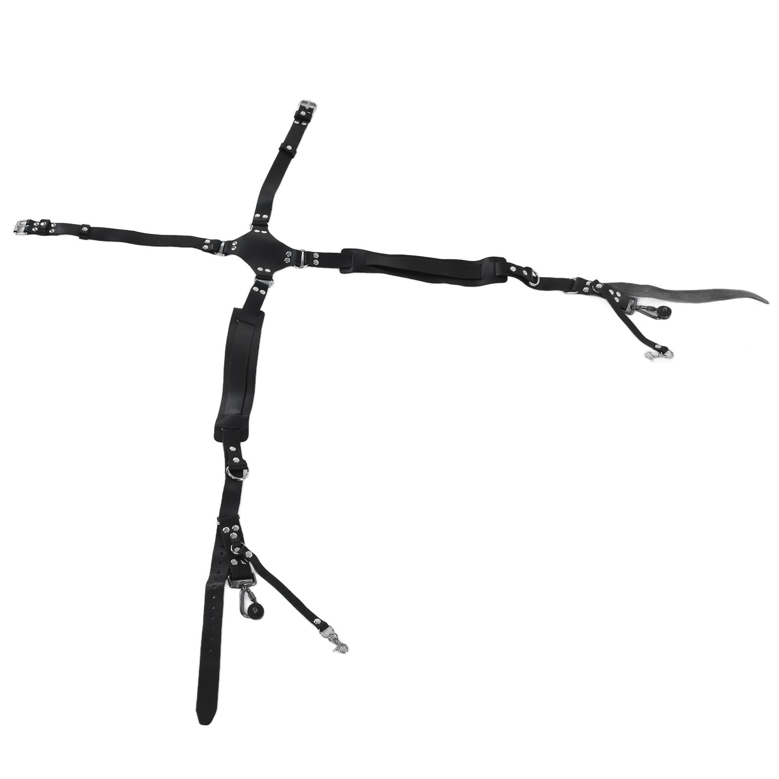 Camera Strap Dual Shoulder PU Leather Harness with D Rings Outdoor Photography Accessories V1294-YM0523-3117210198511