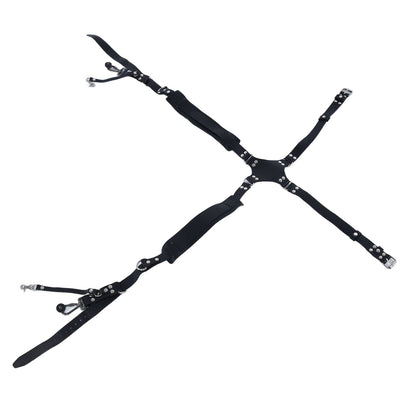 Camera Strap Dual Shoulder PU Leather Harness with D Rings Outdoor Photography Accessories V1294-YM0523-3117210198511