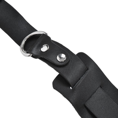 Camera Strap Dual Shoulder PU Leather Harness with D Rings Outdoor Photography Accessories V1294-YM0523-3117210198511