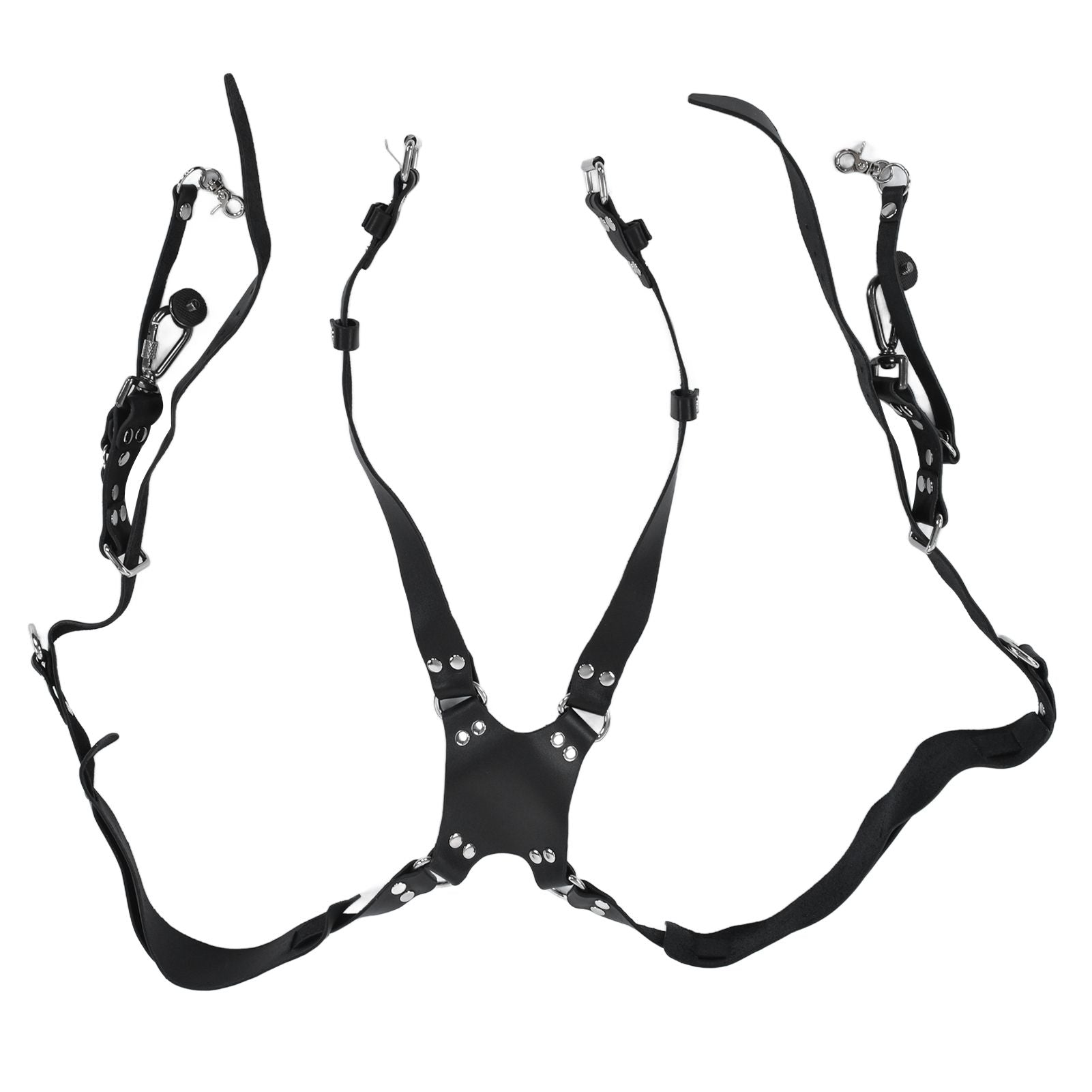 Camera Strap Dual Shoulder PU Leather Harness with D Rings Outdoor Photography Accessories V1294-YM0523-3117210198511