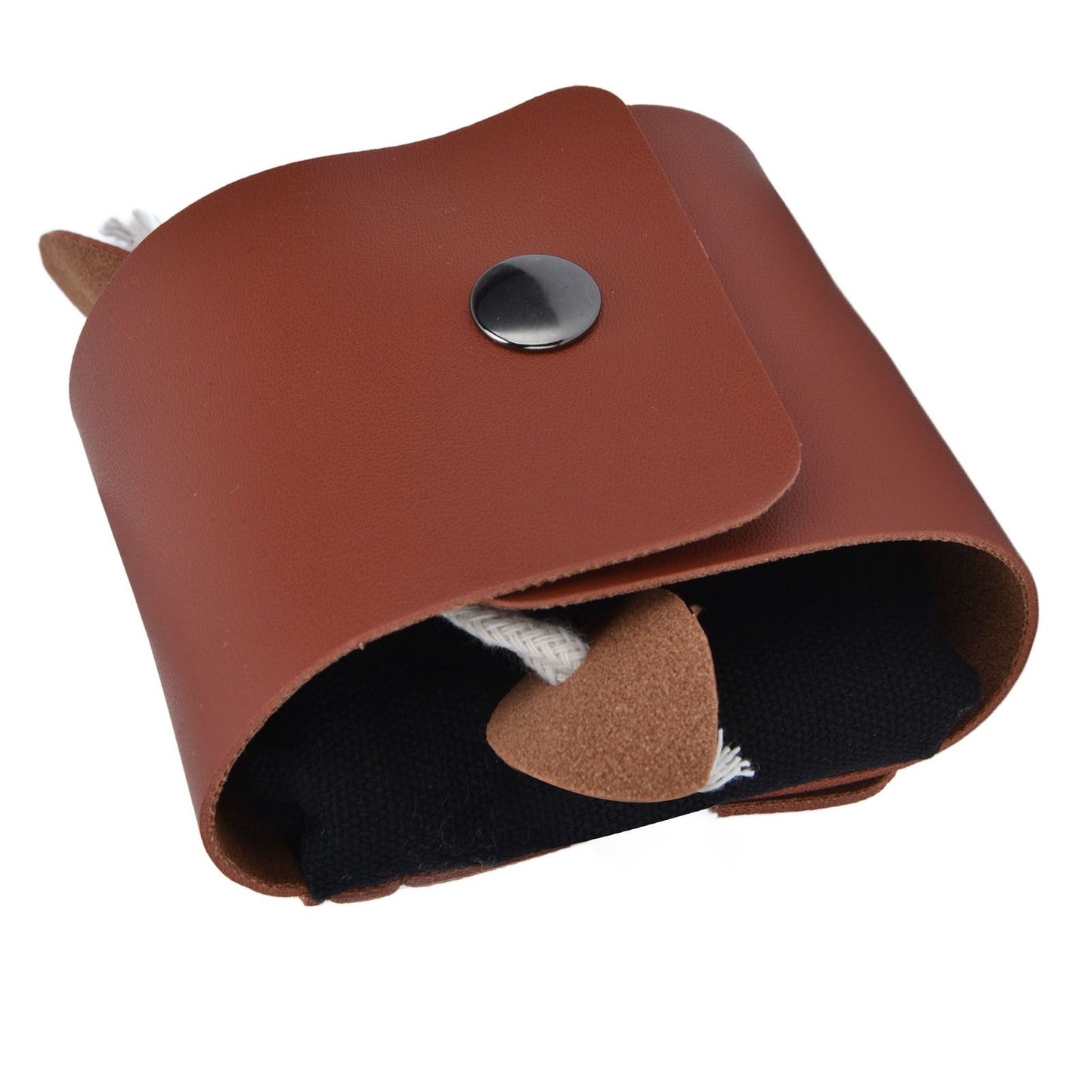 Foraging Pouch PU Leather Canvas Fruit Picking Storage Bag Waist Hanging Tool Bag for Outdoor CampingBlack V1294-YM0523-3117210199111