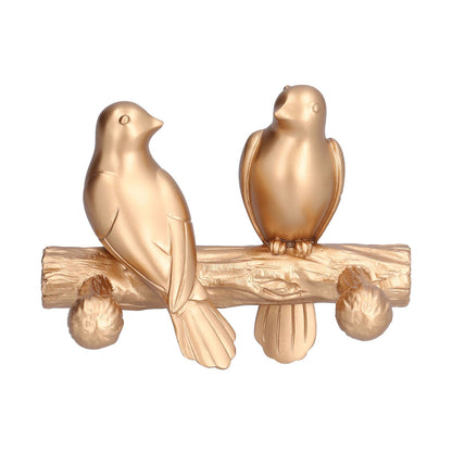 Decorative Hook Golden Bird Branch Wall Mounted Hook for Home Dining Room Kitchen Coffee ShopGold V1294-YM0523-3117210199413