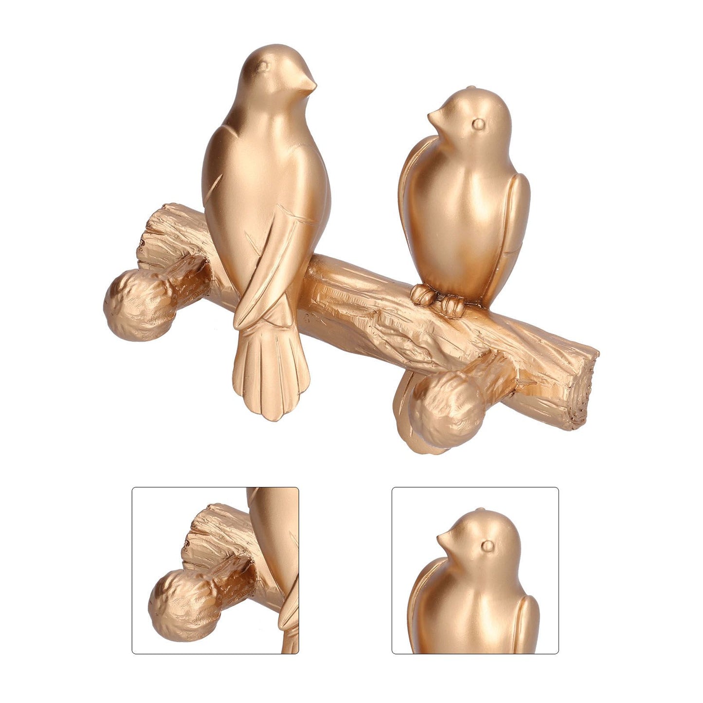 Decorative Hook Golden Bird Branch Wall Mounted Hook for Home Dining Room Kitchen Coffee ShopGold V1294-YM0523-3117210199413