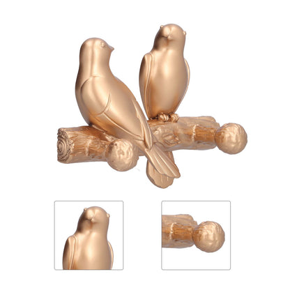 Decorative Hook Golden Bird Branch Wall Mounted Hook for Home Dining Room Kitchen Coffee ShopGold V1294-YM0523-3117210199413
