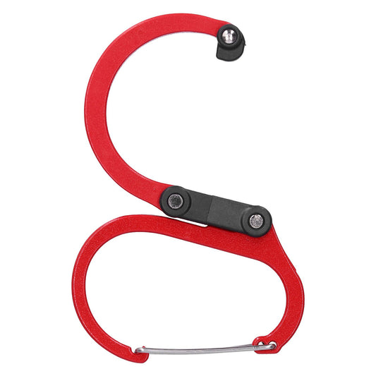 Climbing Carabiner D Type Carabiner Hook Aluminium Alloy Hanging Carabiner Clip for OutdoorRed V1294-YM0523-3117210199511
