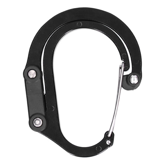 Climbing Carabiner D Type Carabiner Hook Aluminium Alloy Hanging Carabiner Clip for OutdoorBlack V1294-YM0523-3117210199512