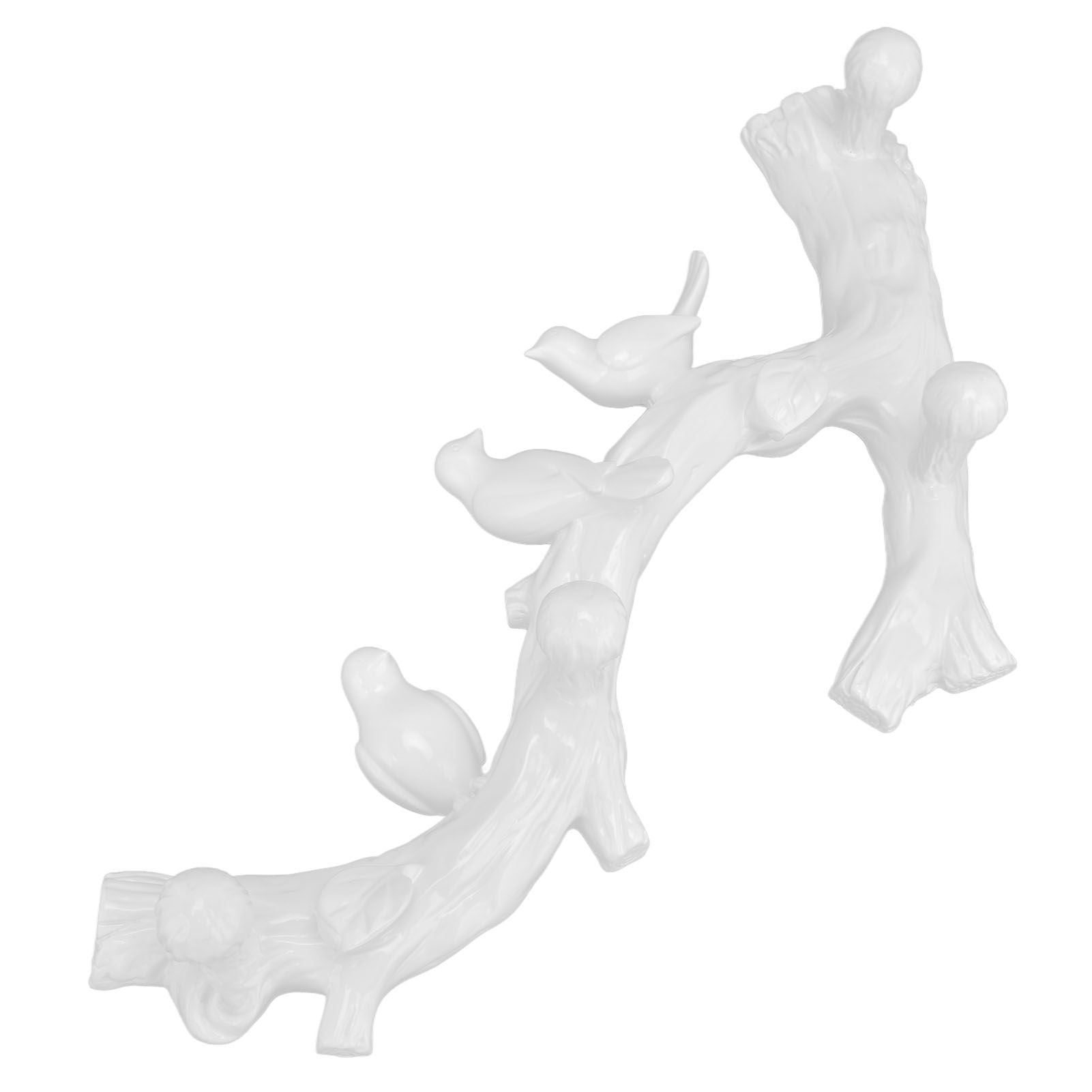 Resin Bird Hooks Wall Mounted Coat Key Hanger Creative 3D Home Decoration AccessoriesS(29.5cm) V1294-YM0523-3117210199611