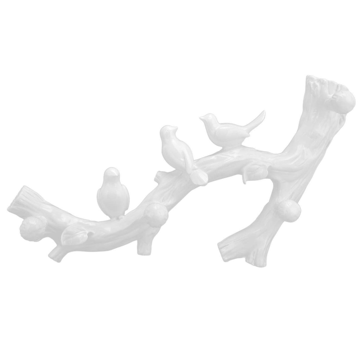 Resin Bird Hooks Wall Mounted Coat Key Hanger Creative 3D Home Decoration AccessoriesS(29.5cm) V1294-YM0523-3117210199611