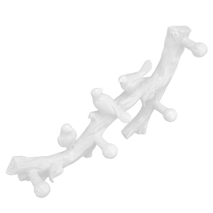 Resin Bird Hooks Wall Mounted Coat Key Hanger Creative 3D Home Decoration AccessoriesS(29.5cm) V1294-YM0523-3117210199611