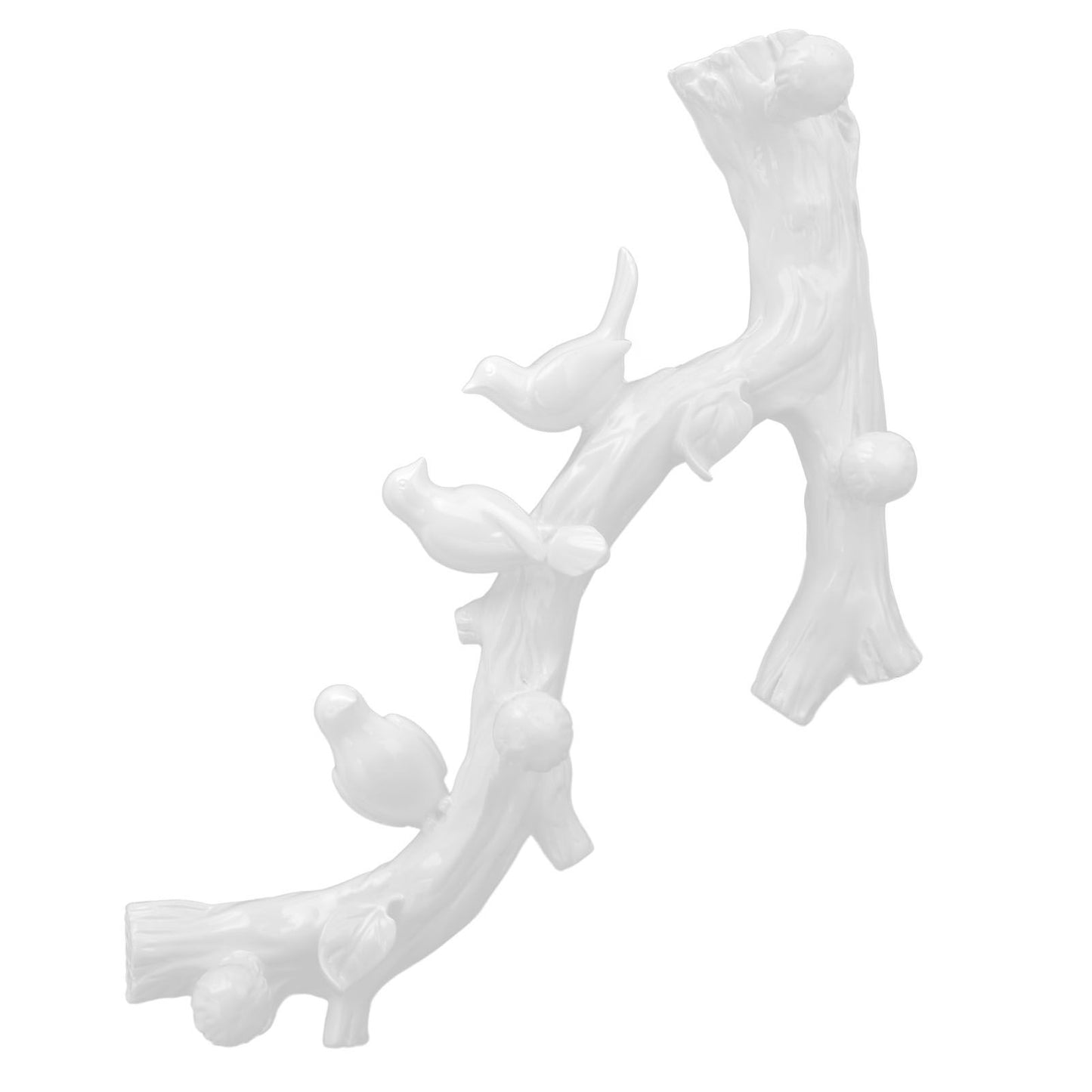 Resin Bird Hooks Wall Mounted Coat Key Hanger Creative 3D Home Decoration AccessoriesS(29.5cm) V1294-YM0523-3117210199611