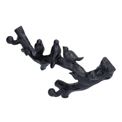 Decorative Hook Black Bird Branch Shape Three Dimensional Wall Mounted Home Decoration AccessoriesSmall V1294-YM0523-3117210199711