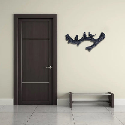 Decorative Hook Black Bird Branch Shape Three Dimensional Wall Mounted Home Decoration AccessoriesSmall V1294-YM0523-3117210199711
