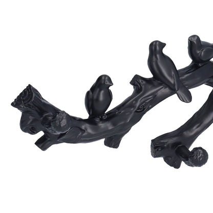 Decorative Hook Black Bird Branch Shape Three Dimensional Wall Mounted Home Decoration AccessoriesSmall V1294-YM0523-3117210199711