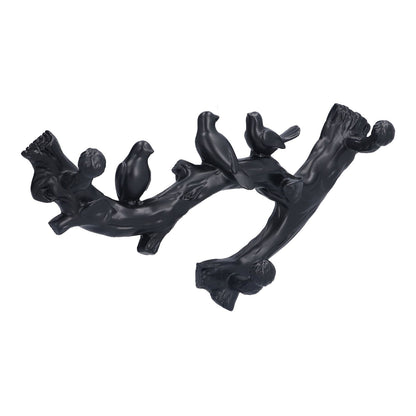Decorative Hook Black Bird Branch Shape Three Dimensional Wall Mounted Home Decoration AccessoriesSmall V1294-YM0523-3117210199711