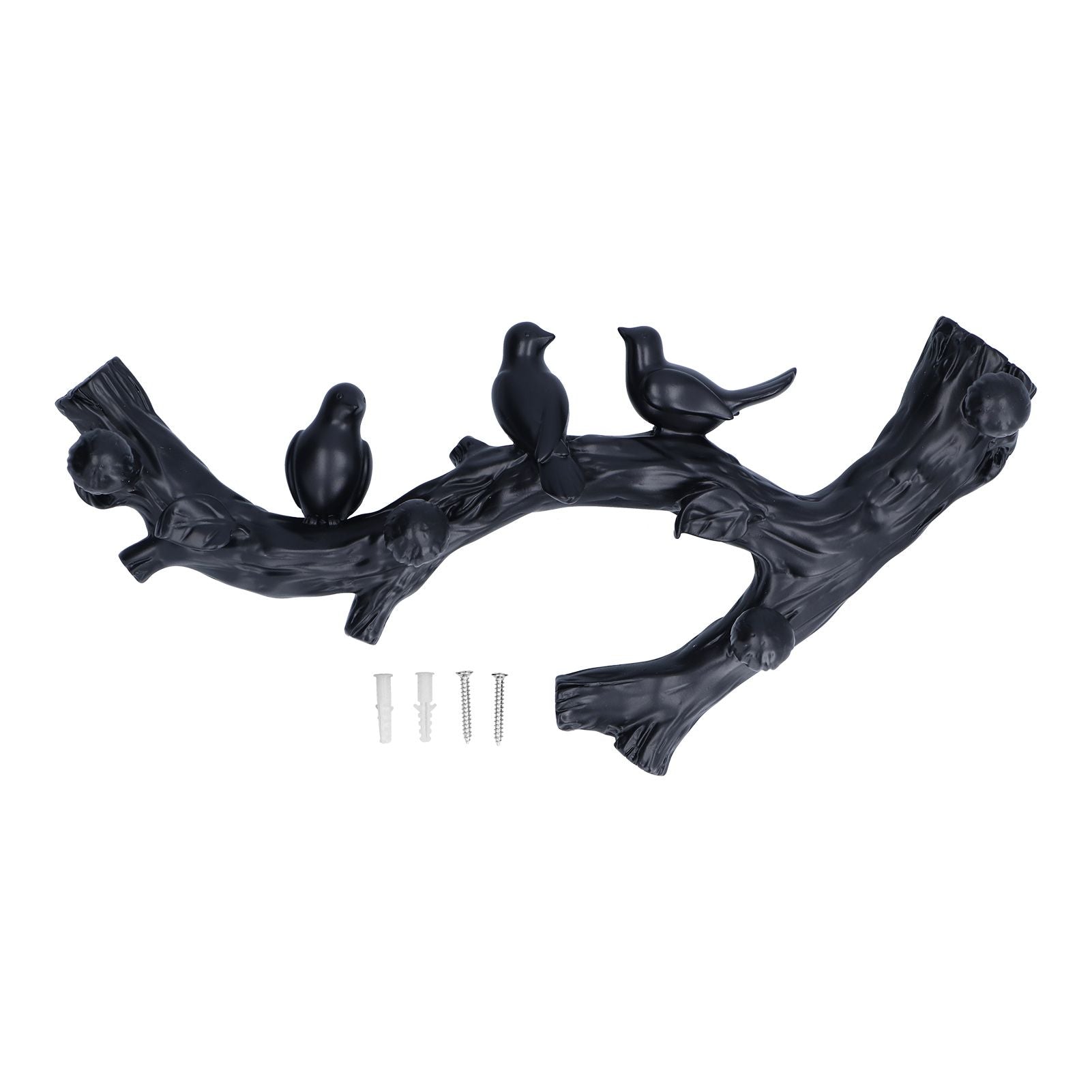 Decorative Hook Black Bird Branch Shape Three Dimensional Wall Mounted Home Decoration AccessoriesMedium V1294-YM0523-3117210199712