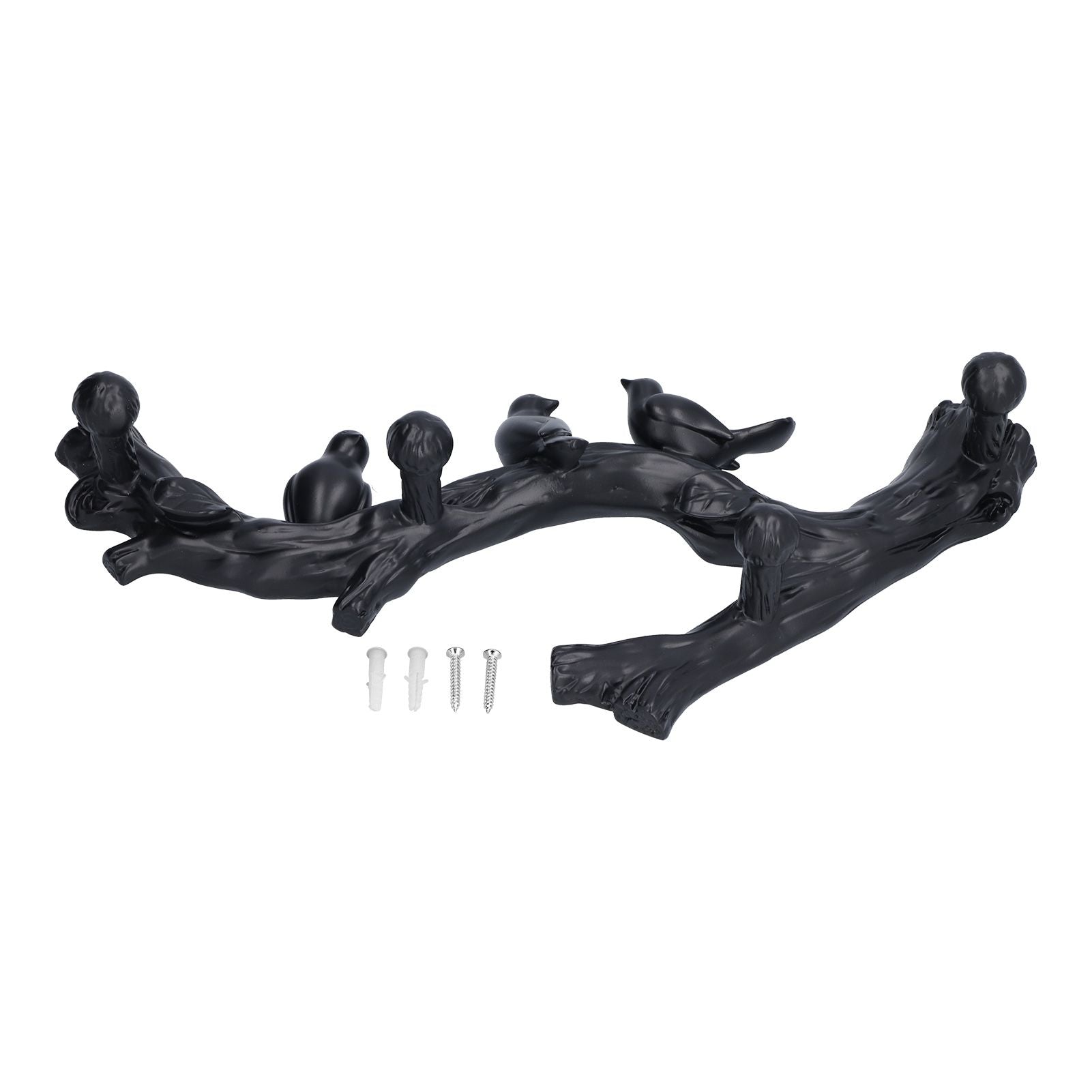 Decorative Hook Black Bird Branch Shape Three Dimensional Wall Mounted Home Decoration AccessoriesMedium V1294-YM0523-3117210199712