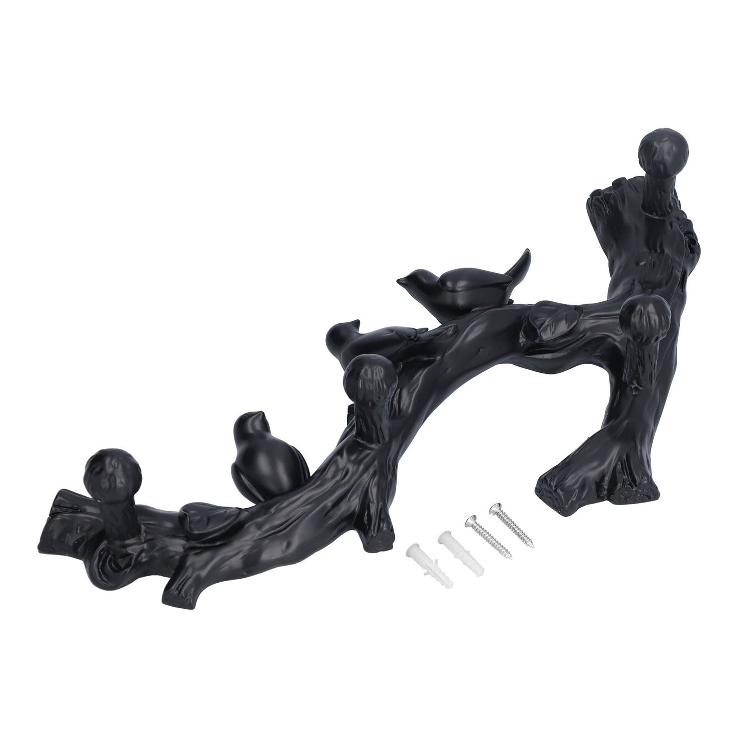 Decorative Hook Black Bird Branch Shape Three Dimensional Wall Mounted Home Decoration AccessoriesMedium V1294-YM0523-3117210199712