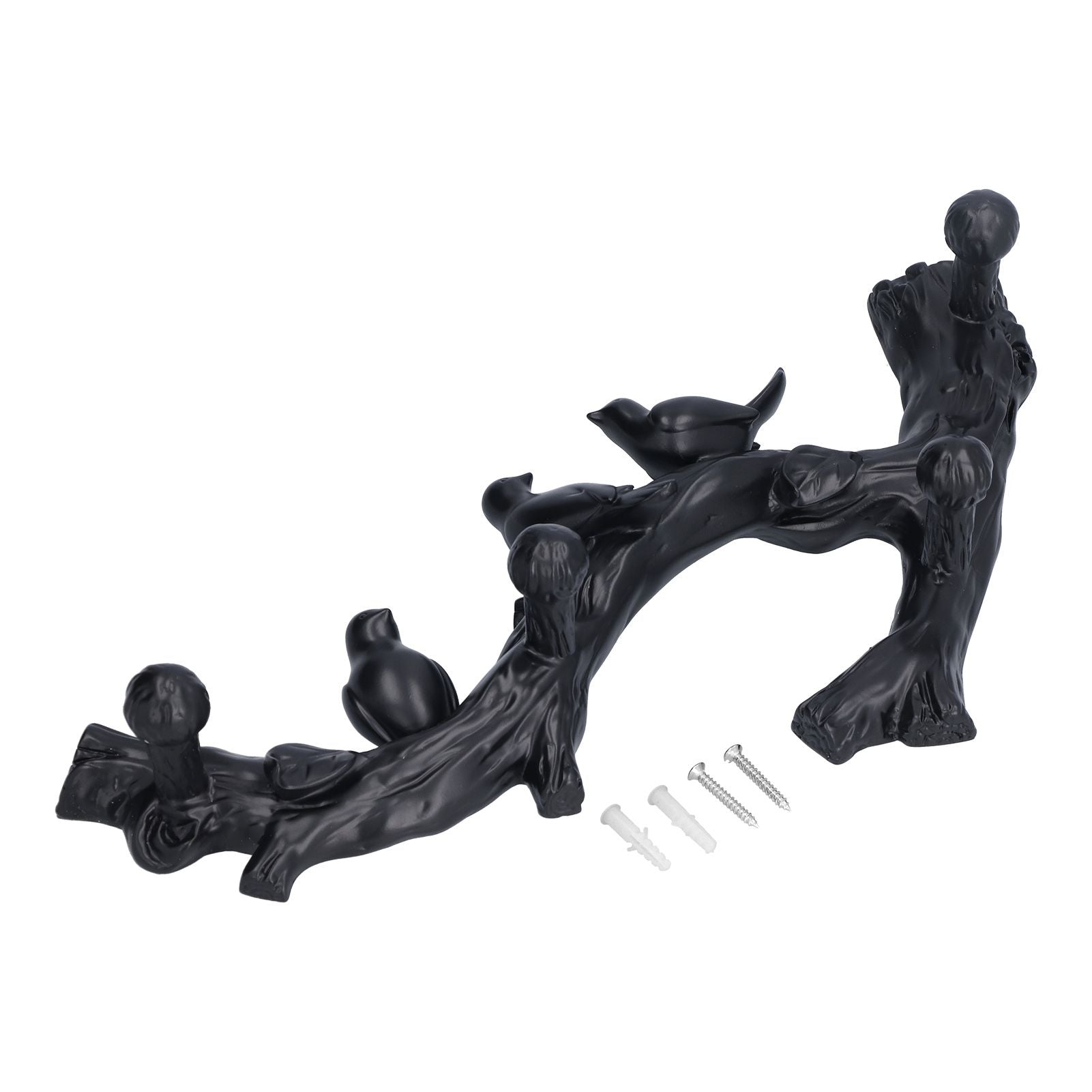 Decorative Hook Black Bird Branch Shape Three Dimensional Wall Mounted Home Decoration AccessoriesMedium V1294-YM0523-3117210199712
