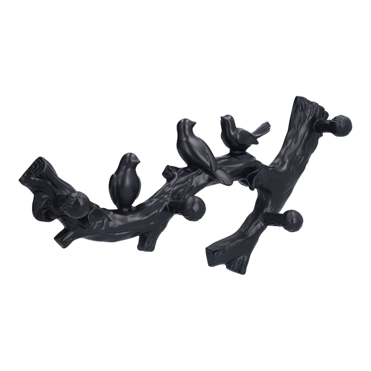 Decorative Hook Black Bird Branch Shape Three Dimensional Wall Mounted Home Decoration AccessoriesMedium V1294-YM0523-3117210199712