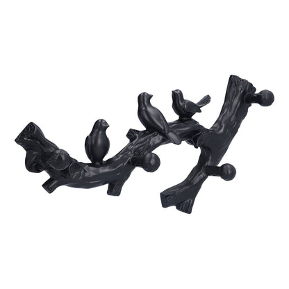 Decorative Hook Black Bird Branch Shape Three Dimensional Wall Mounted Home Decoration AccessoriesMedium V1294-YM0523-3117210199712