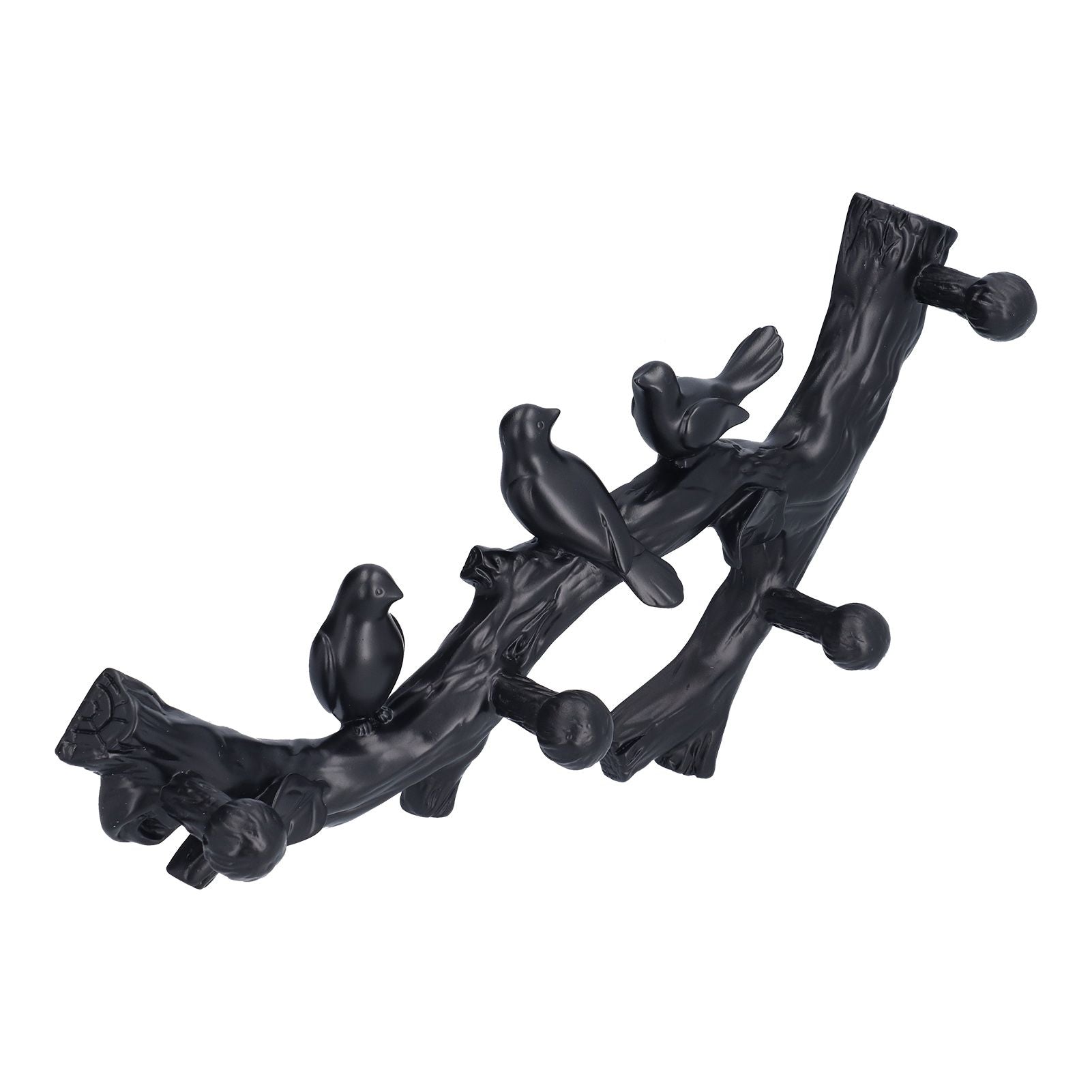 Decorative Hook Black Bird Branch Shape Three Dimensional Wall Mounted Home Decoration AccessoriesMedium V1294-YM0523-3117210199712