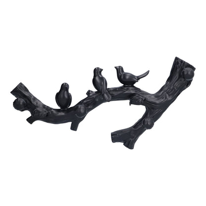 Decorative Hook Black Bird Branch Shape Three Dimensional Wall Mounted Home Decoration AccessoriesMedium V1294-YM0523-3117210199712