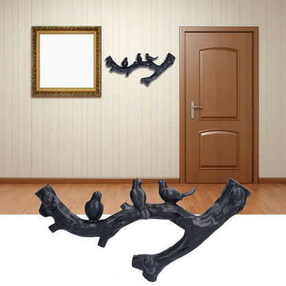 Decorative Hook Black Bird Branch Shape Three Dimensional Wall Mounted Home Decoration AccessoriesMedium V1294-YM0523-3117210199712