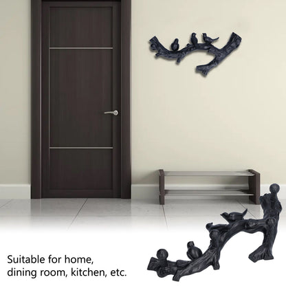 Decorative Hook Black Bird Branch Shape Three Dimensional Wall Mounted Home Decoration AccessoriesMedium V1294-YM0523-3117210199712