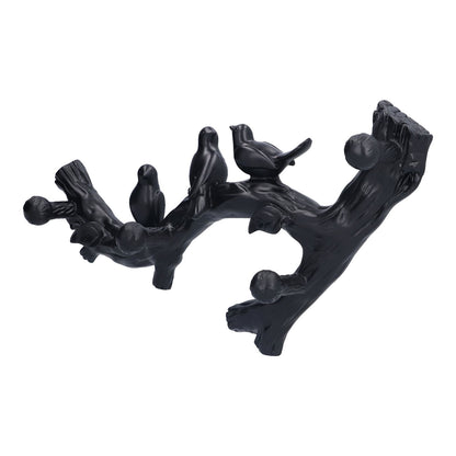 Decorative Hook Black Bird Branch Shape Three Dimensional Wall Mounted Home Decoration AccessoriesMedium V1294-YM0523-3117210199712