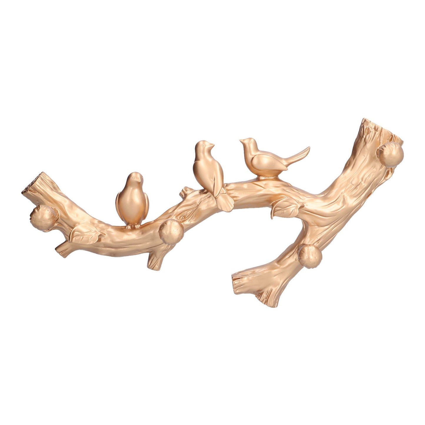 Decorative Hook Golden Bird Branch Shape Three Dimensional Wall Mounted Home Decoration AccessoriesMedium V1294-YM0523-3117210199812