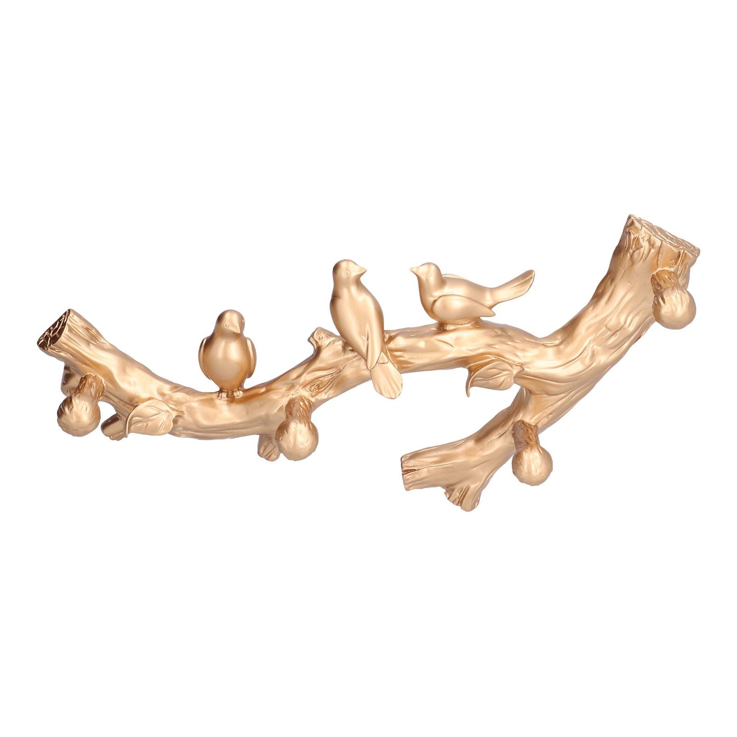 Decorative Hook Golden Bird Branch Shape Three Dimensional Wall Mounted Home Decoration AccessoriesMedium V1294-YM0523-3117210199812