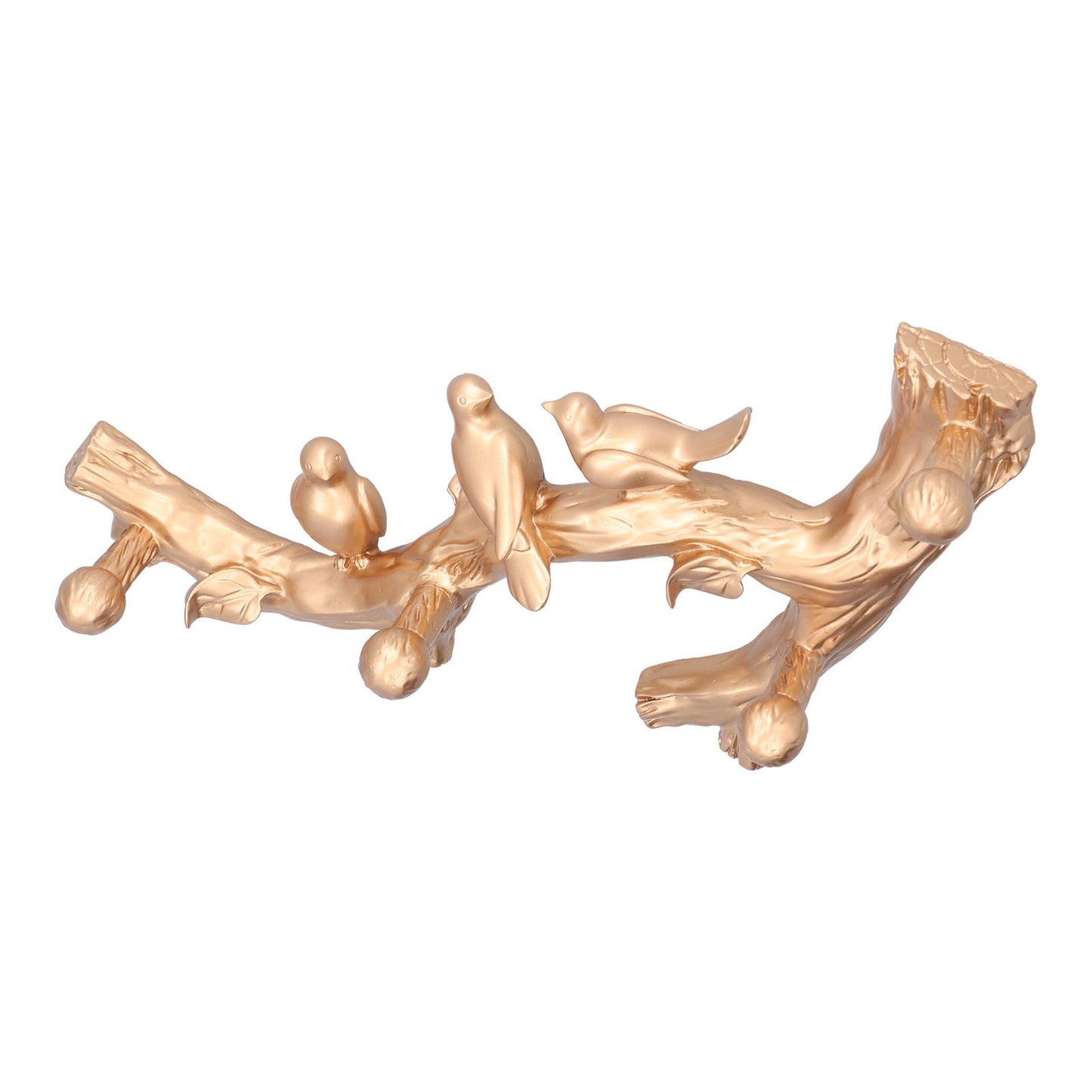 Decorative Hook Golden Bird Branch Shape Three Dimensional Wall Mounted Home Decoration AccessoriesMedium V1294-YM0523-3117210199812