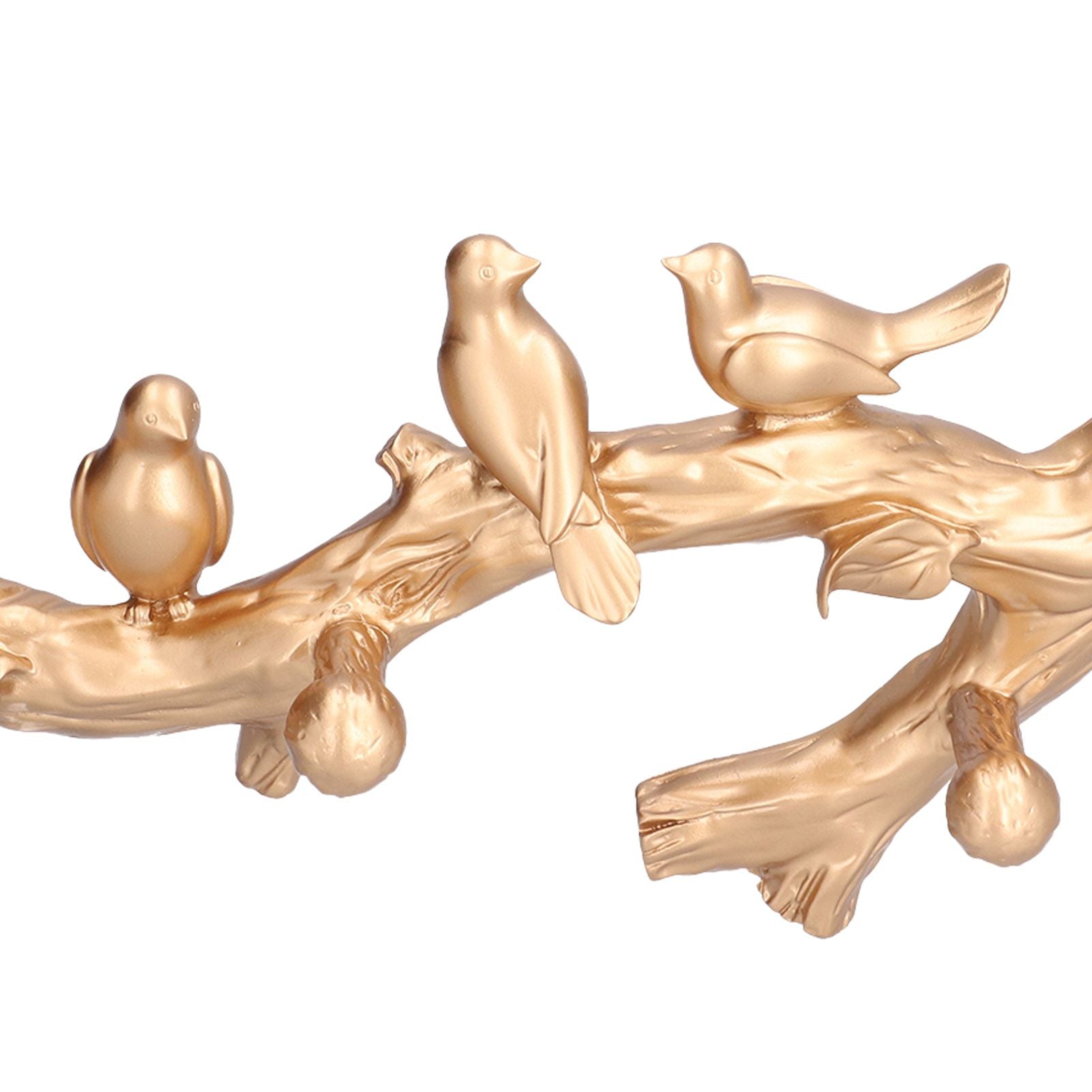 Decorative Hook Golden Bird Branch Shape Three Dimensional Wall Mounted Home Decoration AccessoriesMedium V1294-YM0523-3117210199812