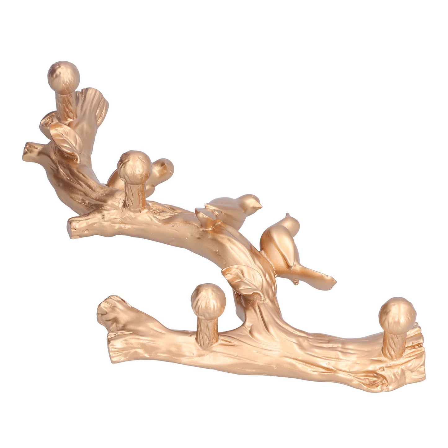 Decorative Hook Golden Bird Branch Shape Three Dimensional Wall Mounted Home Decoration AccessoriesMedium V1294-YM0523-3117210199812
