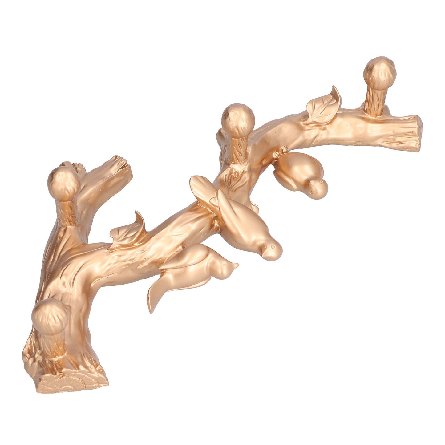 Decorative Hook Golden Bird Branch Shape Three Dimensional Wall Mounted Home Decoration AccessoriesMedium V1294-YM0523-3117210199812