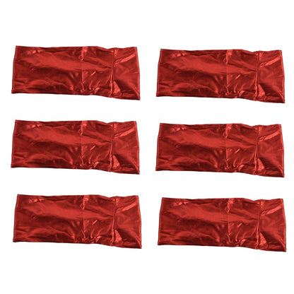 10Pcs Chair Cover Bands Elastic Stretch Sashes Bows for Wedding Banquet Hotel DecorationBright Red V1294-YM0523-3117210201011