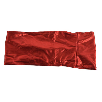 10Pcs Chair Cover Bands Elastic Stretch Sashes Bows for Wedding Banquet Hotel DecorationBright Red V1294-YM0523-3117210201011