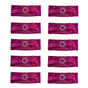 10Pcs Chair Cover Bands Elastic Stretch Sashes Bows for Wedding Banquet Hotel DecorationRose Red V1294-YM0523-3117210201013