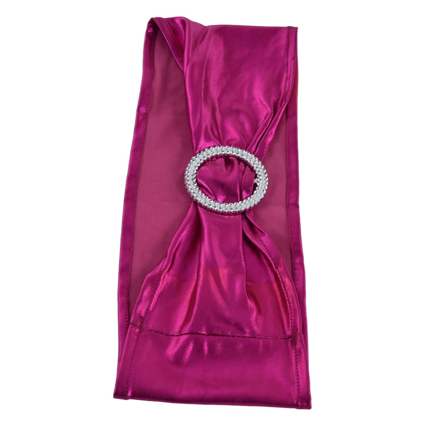 10Pcs Chair Cover Bands Elastic Stretch Sashes Bows for Wedding Banquet Hotel DecorationRose Red V1294-YM0523-3117210201013