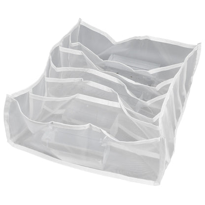 Underwear Storage Box Breathable Foldable Multiple Cells Drawer Organizer for Bras Socks6 Cells V1294-YM0523-3117210201611