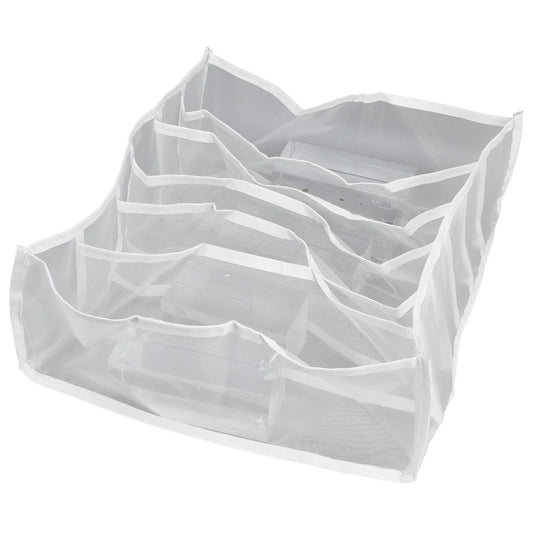 Underwear Storage Box Breathable Foldable Multiple Cells Drawer Organizer for Bras Socks6 Cells V1294-YM0523-3117210201611