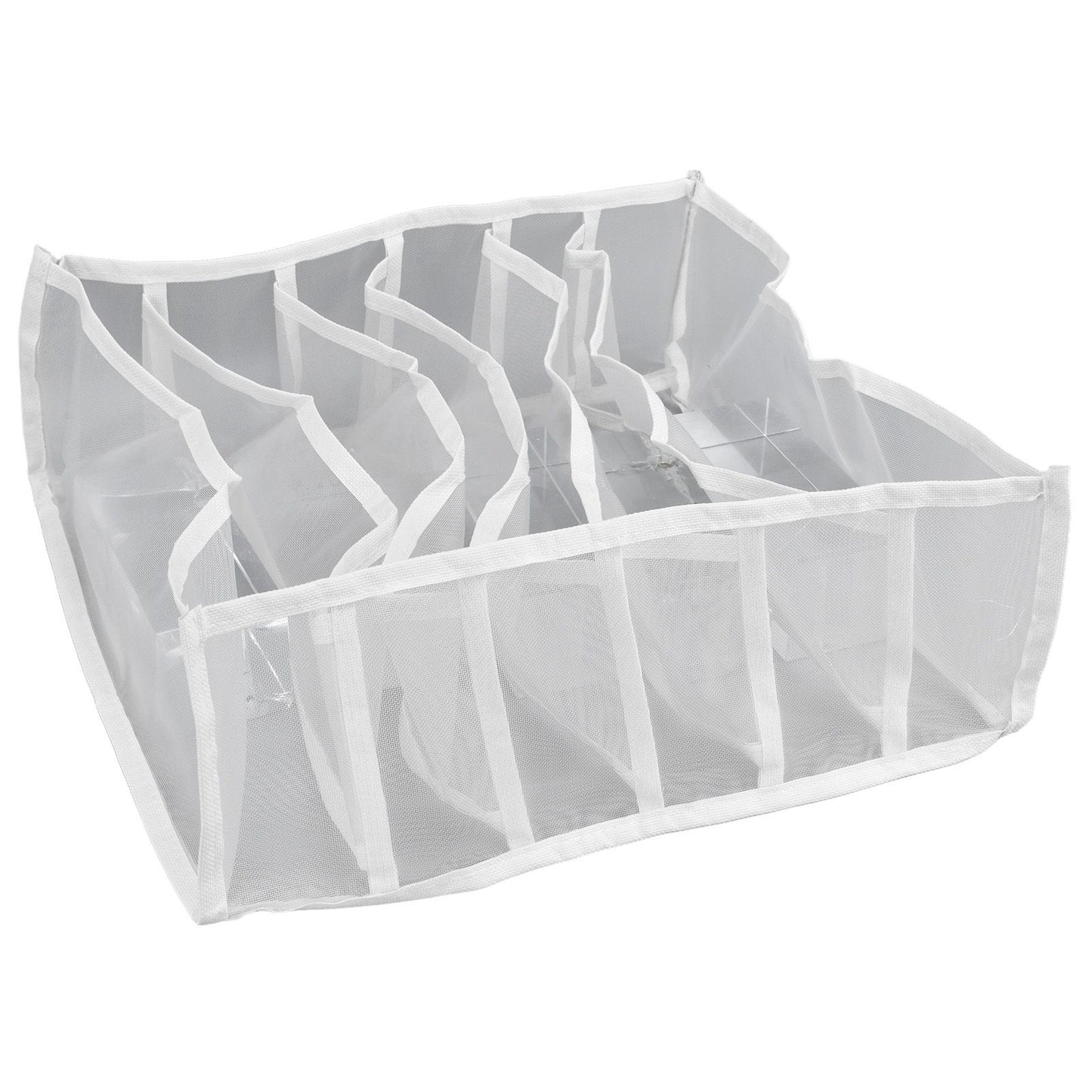 Underwear Storage Box Breathable Foldable Multiple Cells Drawer Organizer for Bras Socks6 Cells V1294-YM0523-3117210201611