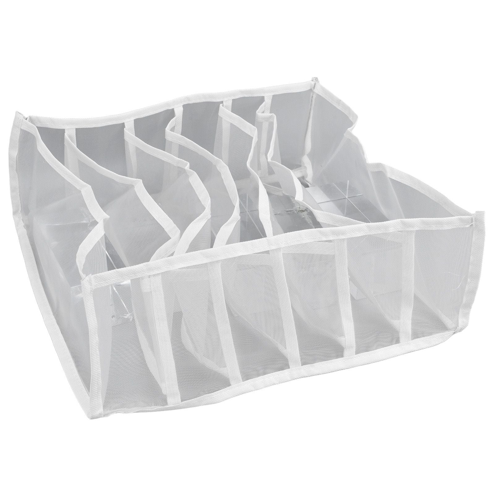 Underwear Storage Box Breathable Foldable Multiple Cells Drawer Organizer for Bras Socks6 Cells V1294-YM0523-3117210201611